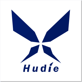 Hudie (blue) Posters and Art